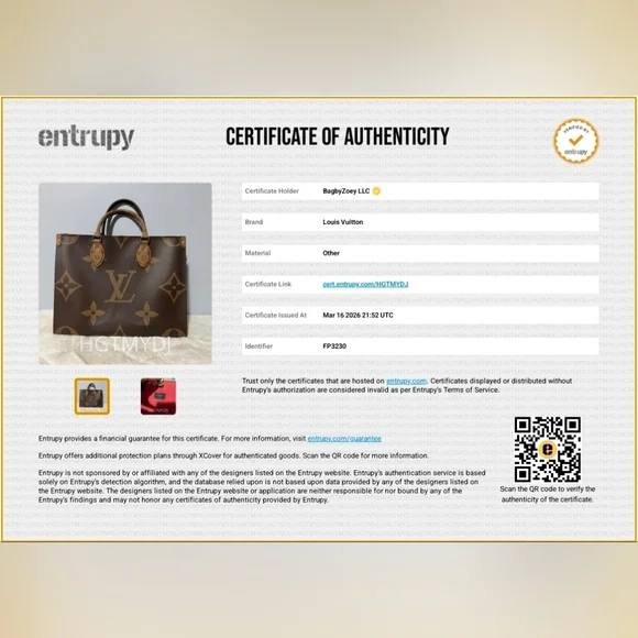 CE24 💟 Louis Vuitton Reverse Monogram Giant Onthego MM - Picture 2 of 14